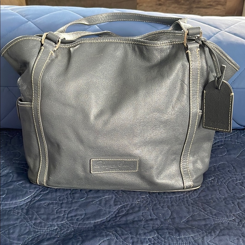 Dooney & Bourke Gray Tote with Soft Leather and Spacious Design